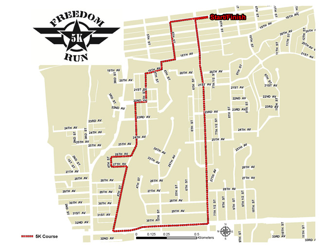 Image of the Freedom Run course