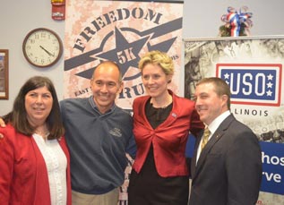 photo of Freedom Run 5k and USO leaders